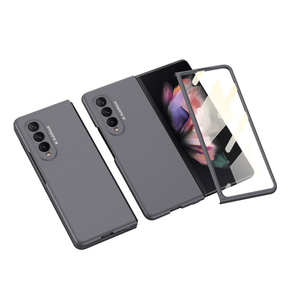 Samsung Galaxy Z Fold 3 5G Ultra-Thin Anti-knock Hard Matte Outer Screen Glass Case For Samsung Z Fold 3 5G Cover