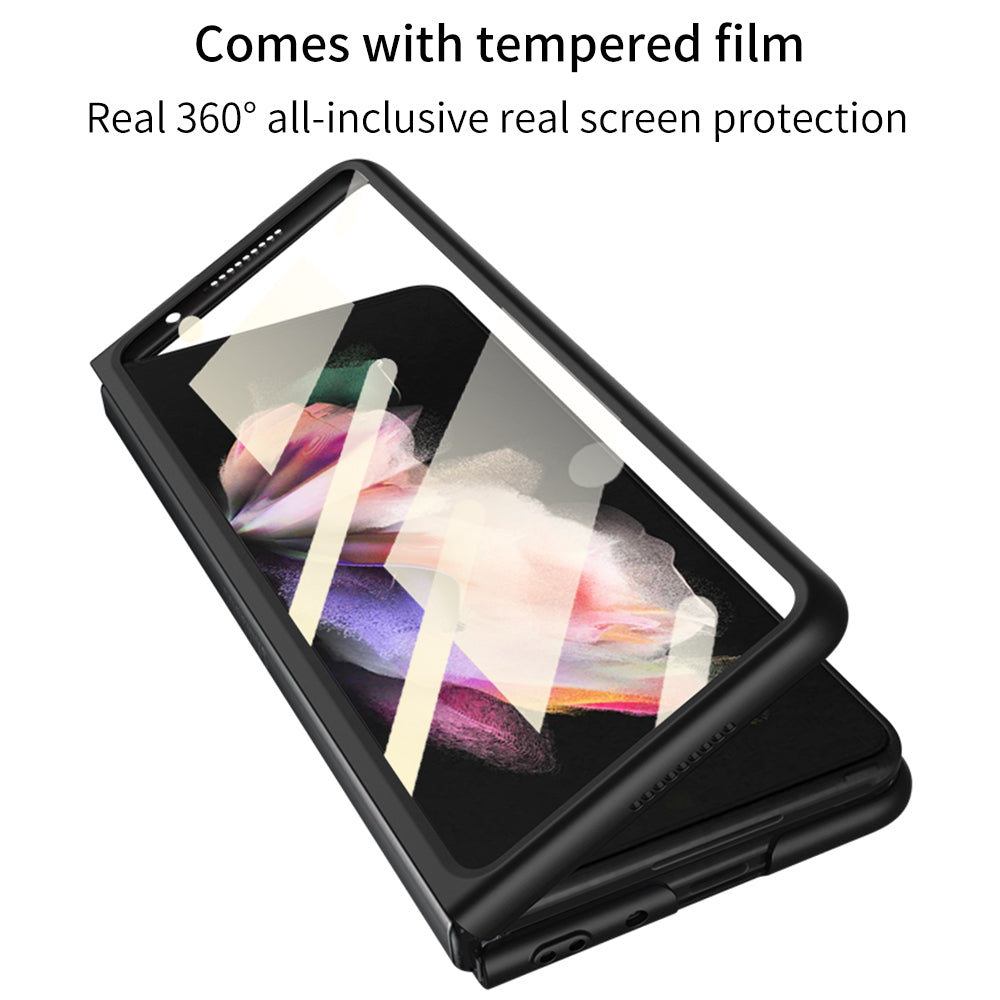 Samsung Galaxy Z Fold 3 5G Ultra-Thin Anti-knock Hard Matte Outer Screen Glass Case For Samsung Z Fold 3 5G Cover