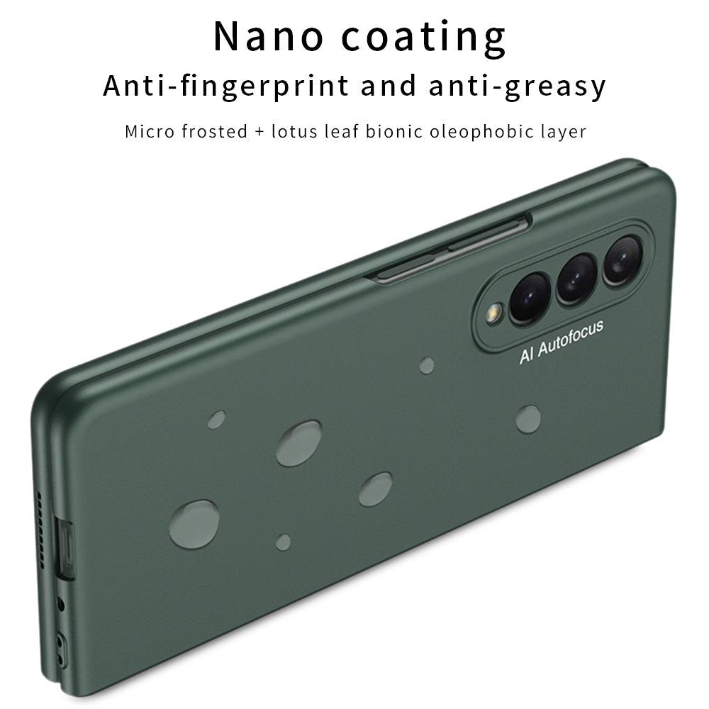Samsung Galaxy Z Fold 3 5G Ultra-Thin Anti-knock Hard Matte Outer Screen Glass Case For Samsung Z Fold 3 5G Cover