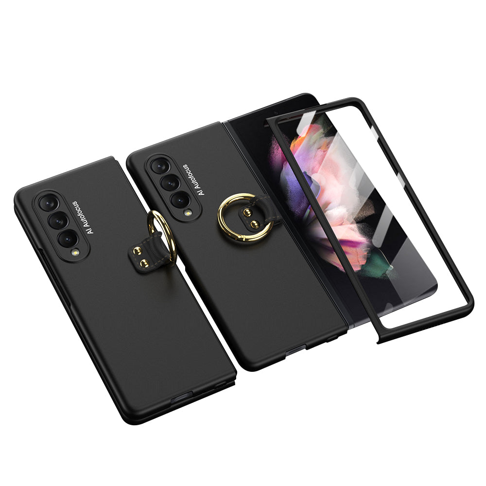 Tempered Glass Case For Samsung Galaxy Z Fold 3 5G All-included Protection Hard Cover For Samsung Z Fold3 5G