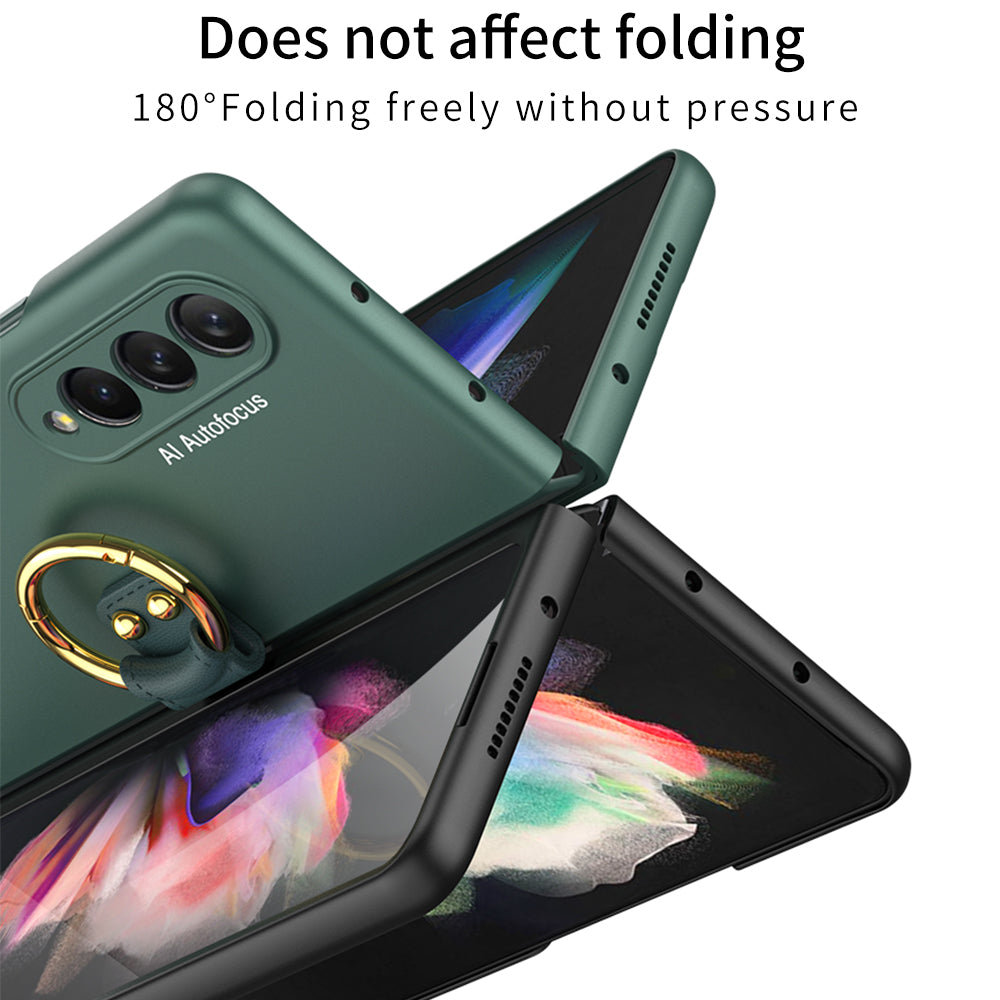 Tempered Glass Case For Samsung Galaxy Z Fold 3 5G All-included Protection Hard Cover For Samsung Z Fold3 5G