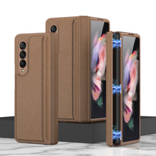 Load image into Gallery viewer, Leather Magnetic Frame Case Cover For Samsung Galaxy Z Fold 3 5G All-Included Hard Phone Cover For Samsung Z Fold3 5G Case
