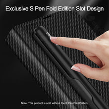 Charger l&#39;image dans la galerie, Leather Pen Holder Case For Samsung Galaxy Z Fold 3 5G Anti-knock All-included Protection Cover For Samsung Z Fold3 5G Case
