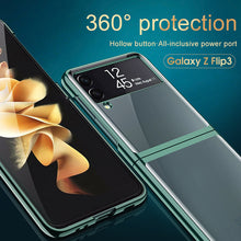 Lade das Bild in den Galerie-Viewer, Luxury Electroplating Flip Case For Samsung Galaxy Z Flip 3 5G Transparent Plastic Hard Cover For Samsung Z Flip 3 5G Case
