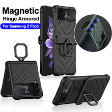 Charger l&#39;image dans la galerie, Magnetic Armored Cover For Samsung Galaxy Z Flip Fold 3 Case All-included Hinge Bracket Hard For Galaxy Z Flip3 Fold3 5G

