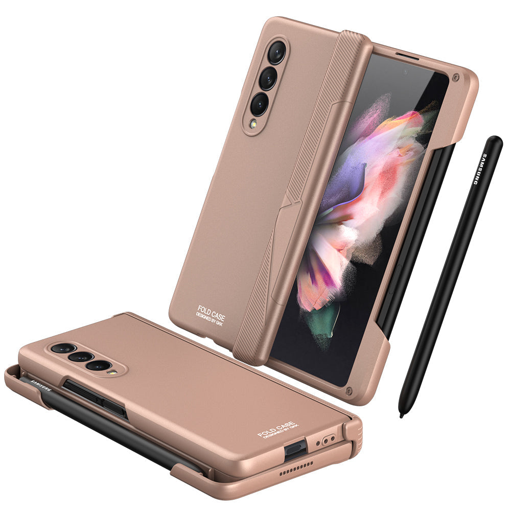 Samsung Galaxy Z Fold 3 5G Cover Magnetic Hinge Side Pen Slot Protection Plastic Case For Galaxy Z Fold3