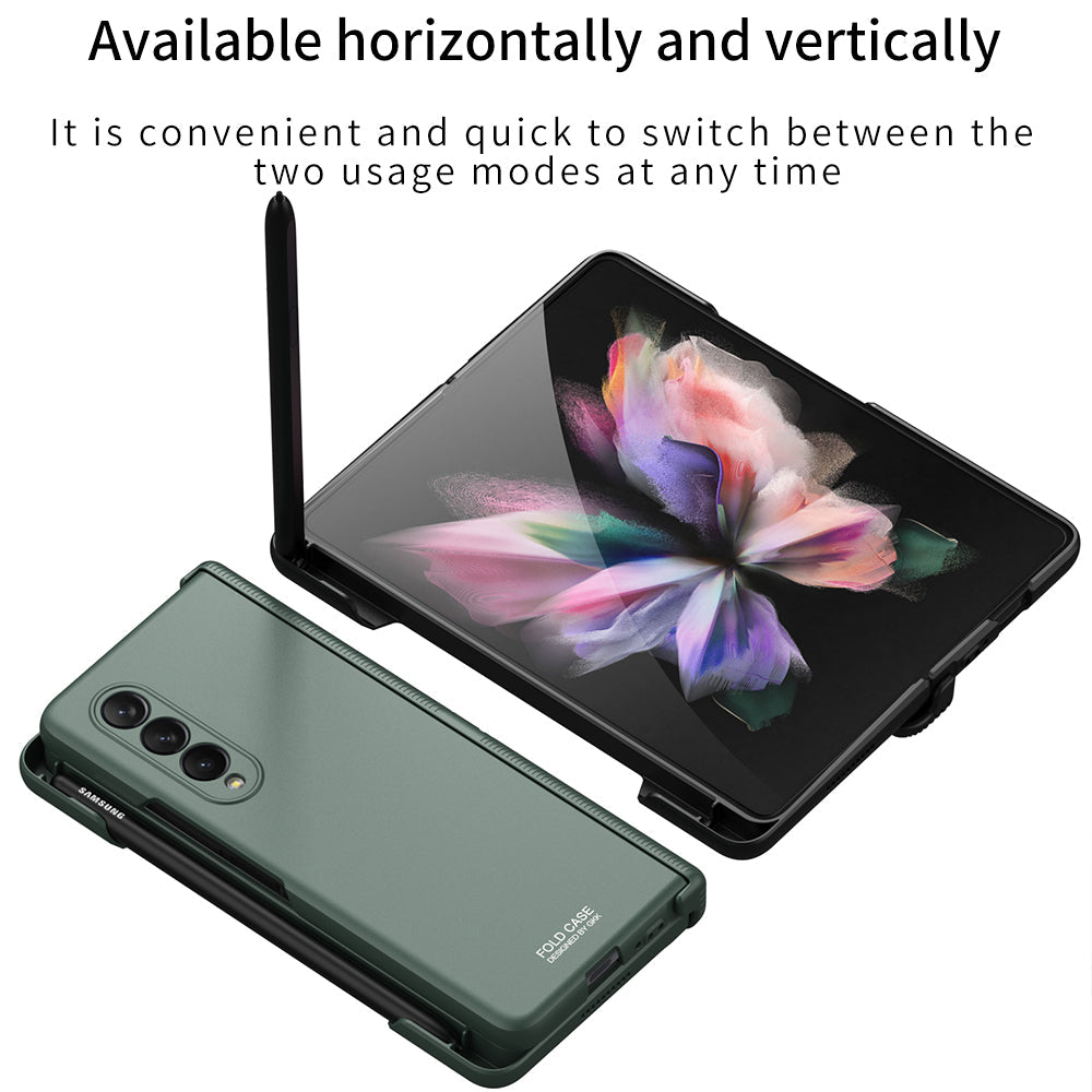 Samsung Galaxy Z Fold 3 5G Cover Magnetic Hinge Side Pen Slot Protection Plastic Case For Galaxy Z Fold3