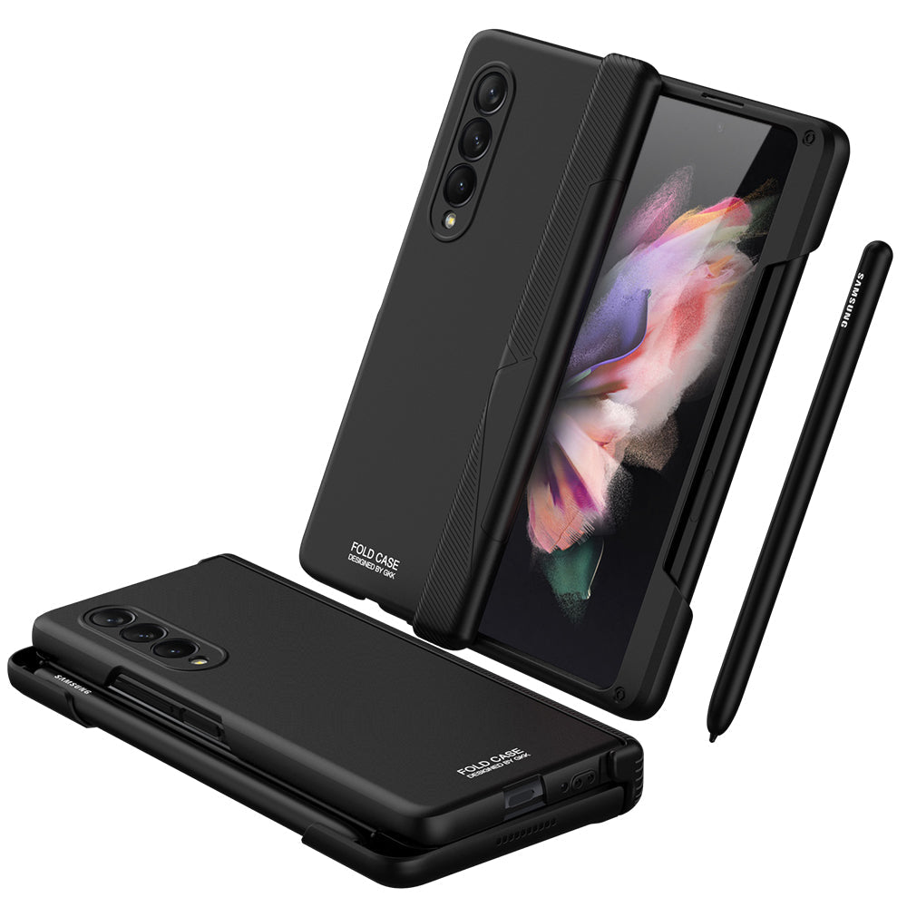 Samsung Galaxy Z Fold 3 5G Cover Magnetic Hinge Side Pen Slot Protection Plastic Case For Galaxy Z Fold3