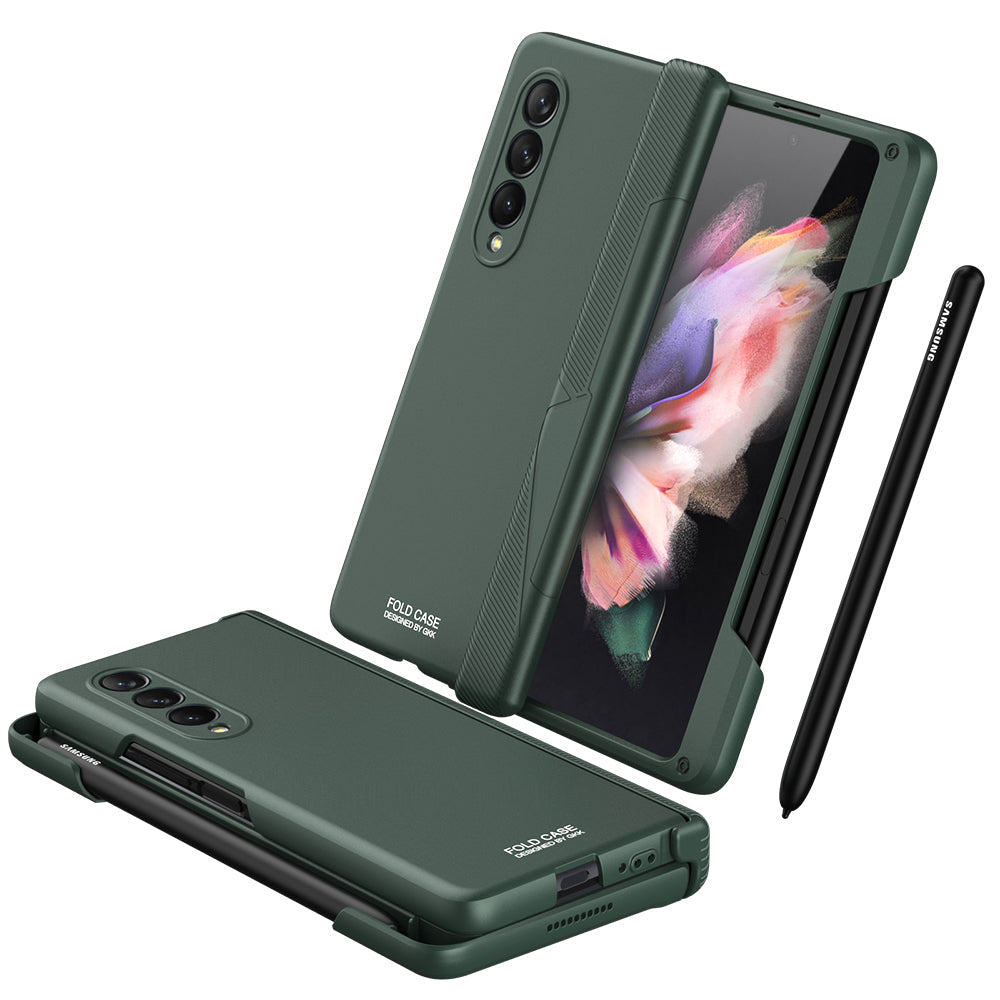 Samsung Galaxy Z Fold 3 5G Cover Magnetic Hinge Side Pen Slot Protection Plastic Case For Galaxy Z Fold3