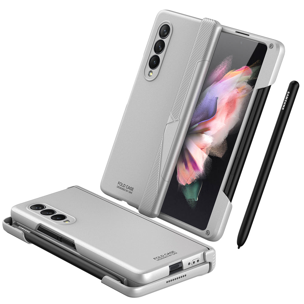 Samsung Galaxy Z Fold 3 5G Cover Magnetic Hinge Side Pen Slot Protection Plastic Case For Galaxy Z Fold3
