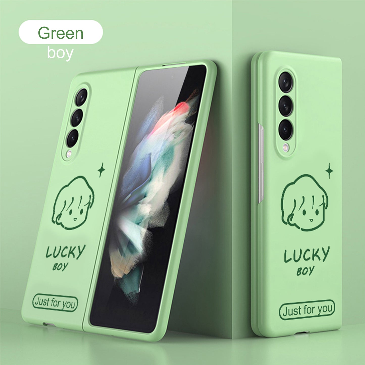 Ultra-Thin Pattern Case For Samsung Galaxy Z Fold 3 5G Case Matte Hard Plastic Protection Case For Galaxy Z Fold3 5G Cover
