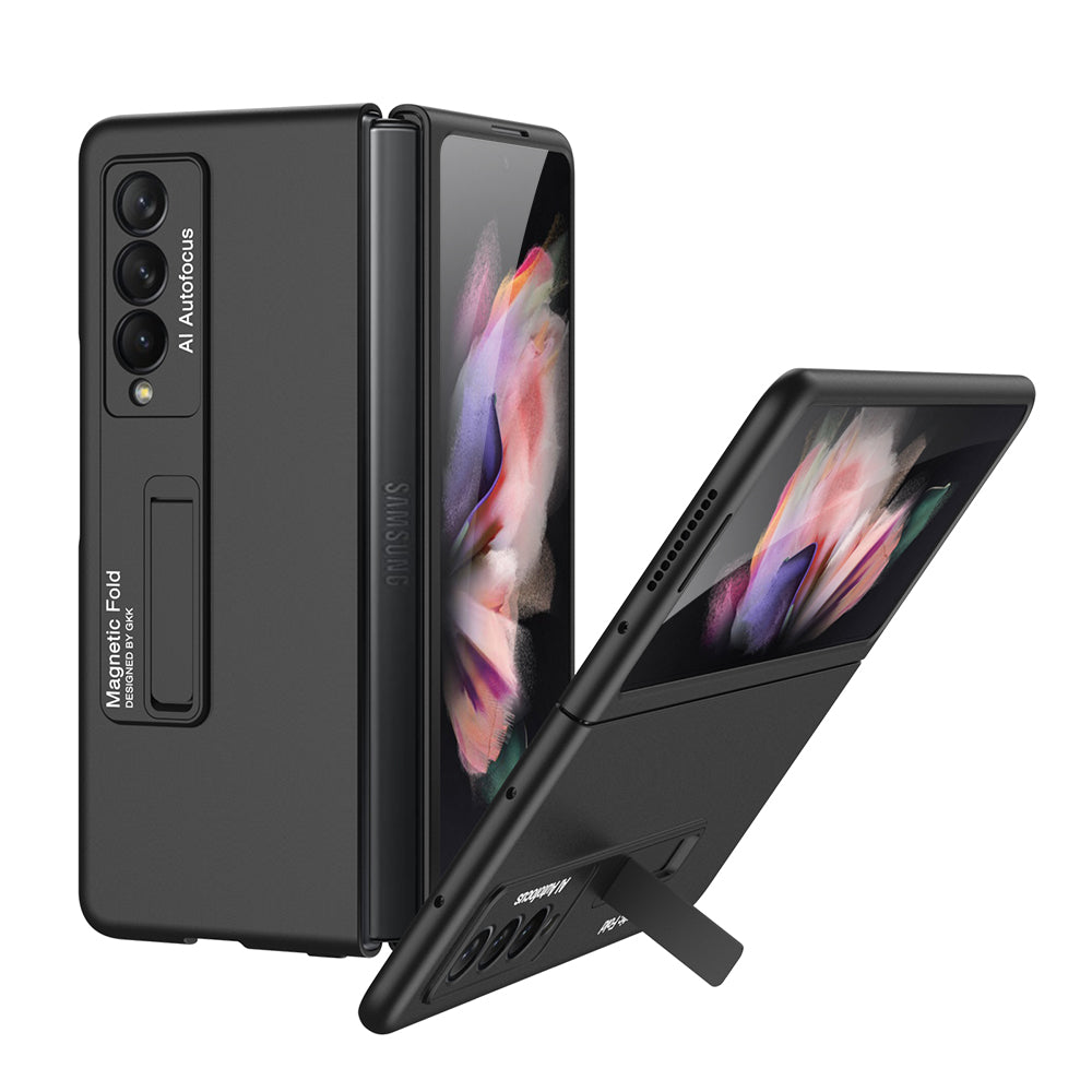 Ultra-thin Stand Holder Case For Samsung Galaxy Z Fold 3 5G With Pen Slot Shockproof Hard Cover For Samsung Z Fold 3 Case