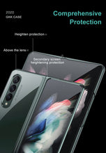 Load image into Gallery viewer, Luxury Plating Flip Case For Samsung Galaxy Z Fold 2 3 5G HD Transparent Shockproof Hard Cover For Samsung Z Fold3 5G Case
