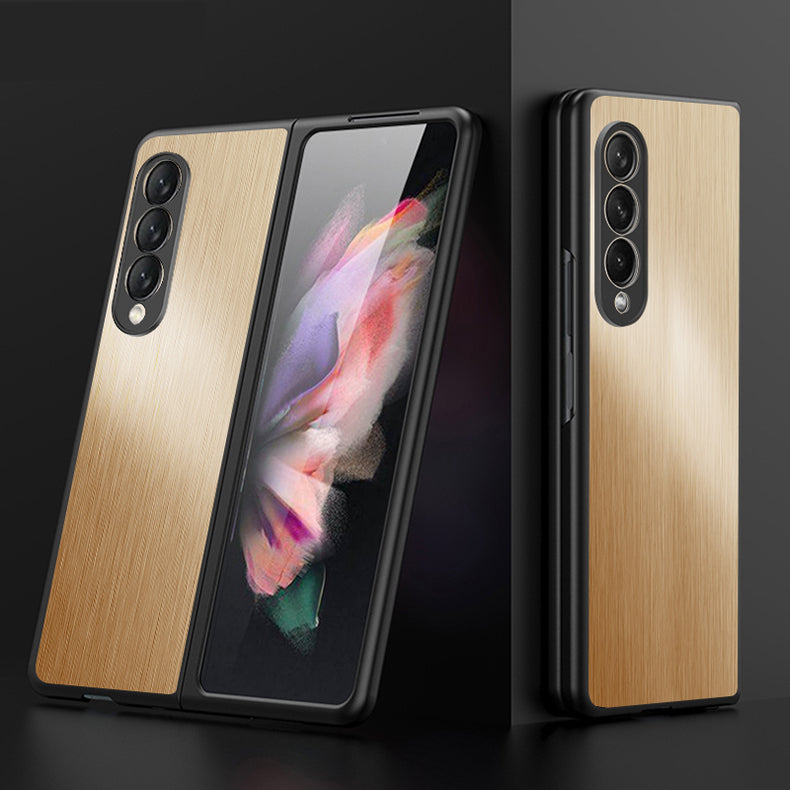 Stainless Steel Phone Case For Samsung Galaxy Z Fold 4 5G Metal Case