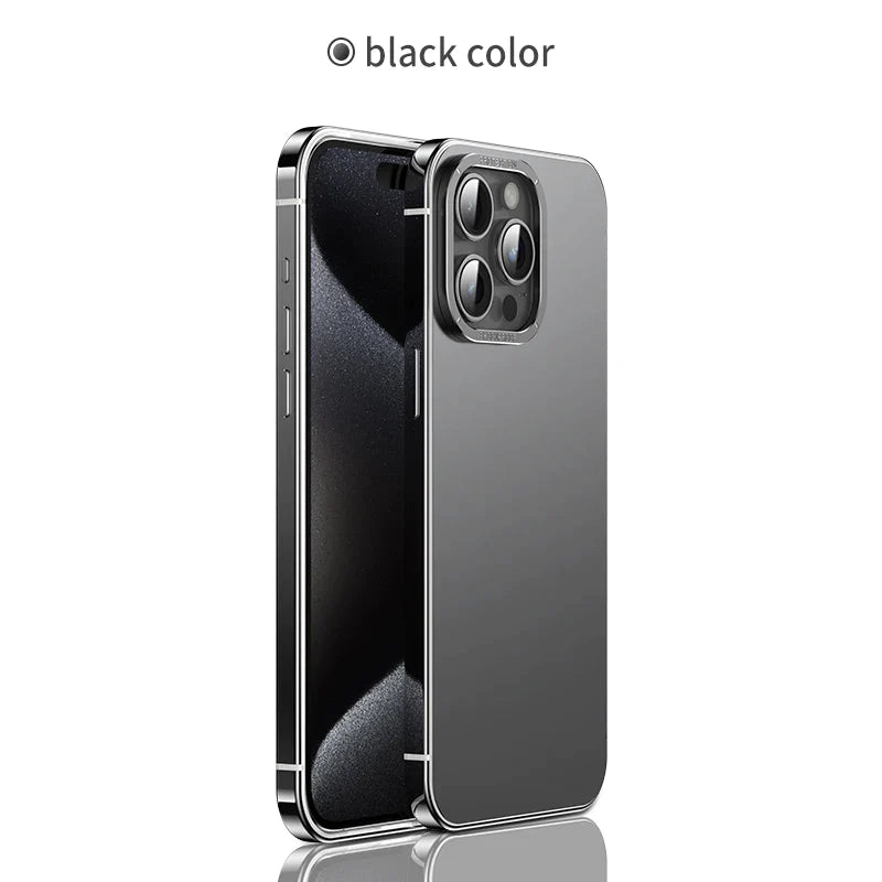 Stainless Steel  Ultra-thin Titanium Metal Phone Case For Iphone 15 14 Pro Max