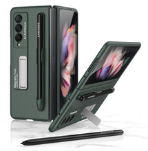 Charger l&#39;image dans la galerie, Ultra-thin Stand Holder Case For Samsung Galaxy Z Fold 3 5G With Pen Slot Shockproof Hard Cover For Samsung Z Fold 3 Case
