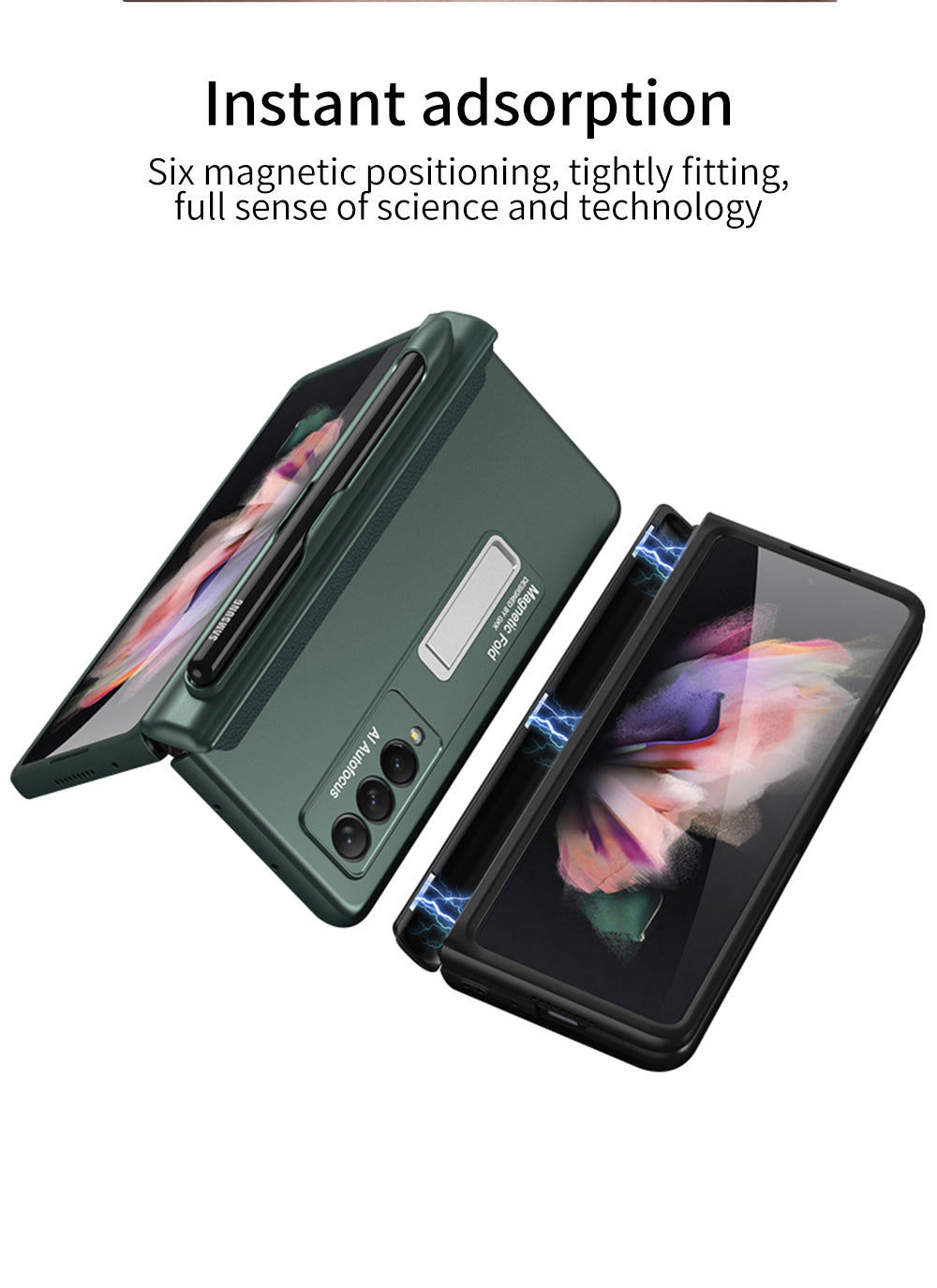 Magnetic All-inclusive Protection Case Cover For Samsung Galaxy Z Fold 3 5G