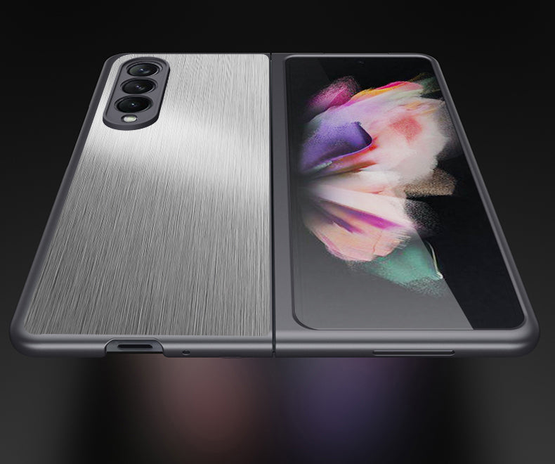 Stainless Steel Phone Case For Samsung Galaxy Z Fold 4 5G Metal Case