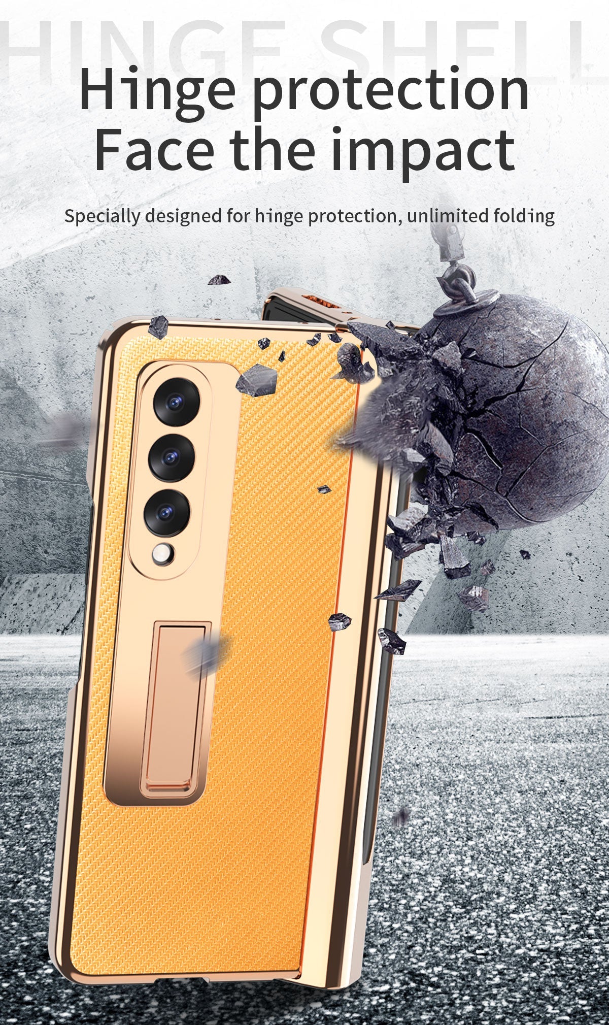 Samsung Galaxy Z Fold 4 3 2 5G Case With 2PCS Hinge Pen Slot and Capacitive Pen