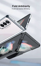 Charger l&#39;image dans la galerie, Luxury Plating Flip Case For Samsung Galaxy Z Fold 2 3 5G HD Transparent Shockproof Hard Cover For Samsung Z Fold3 5G Case
