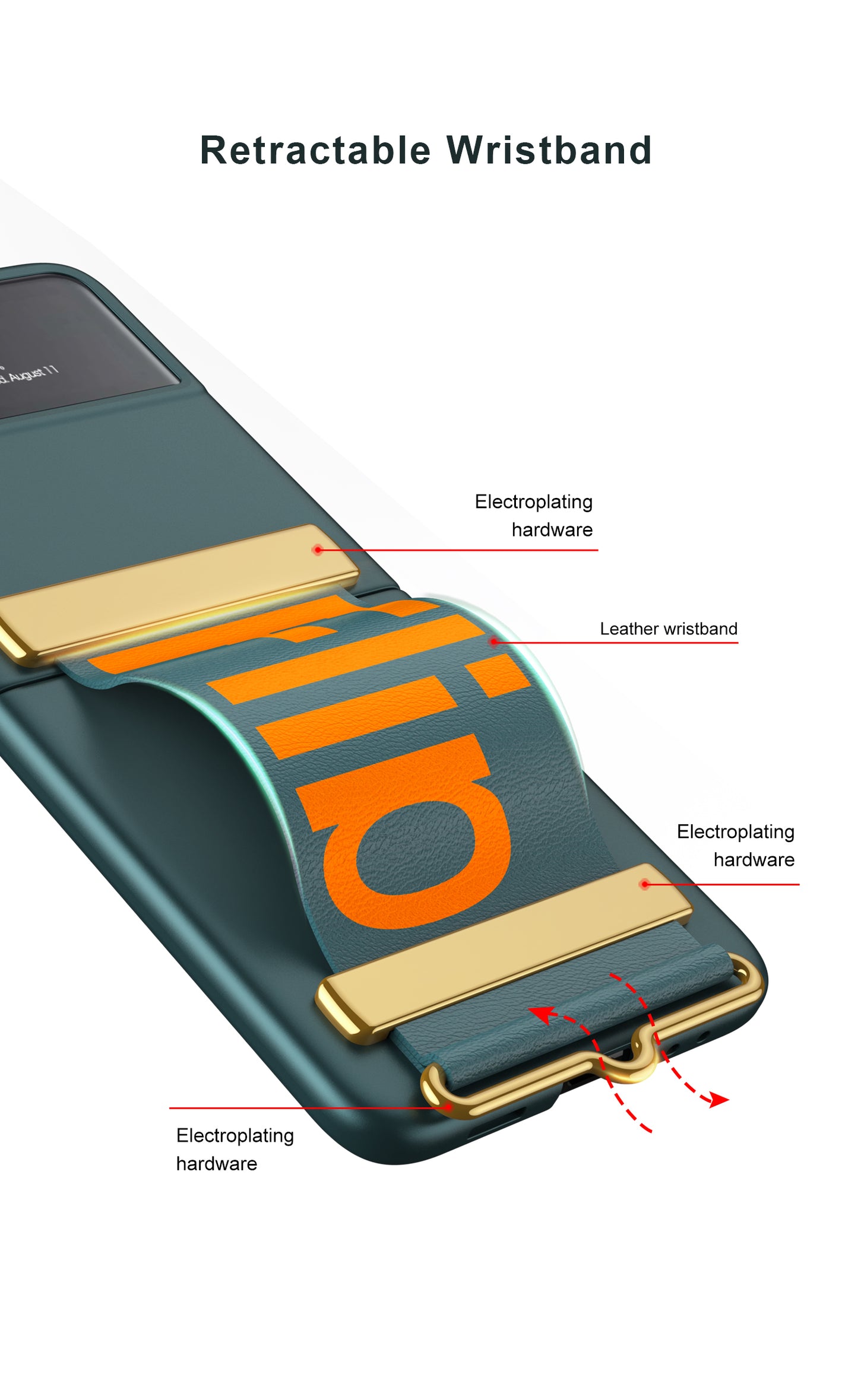 Leather Belts Holder Case For Samsung Galaxy Z Flip 3 5G With Back Screen Protector Hard Cover For Samsung Z Flip 3 5G Case