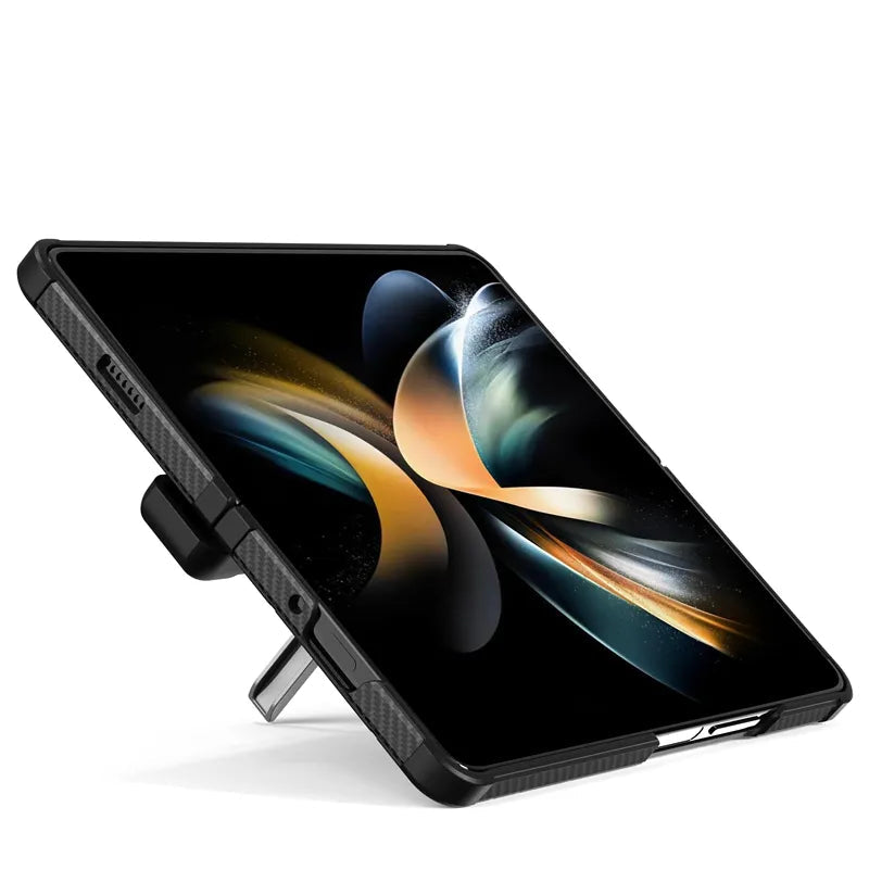 Shockproof Camera Protective Hard PC Cover with Bracket Kickstand Phone Case For Samsung Galaxy Z Fold 5 5G