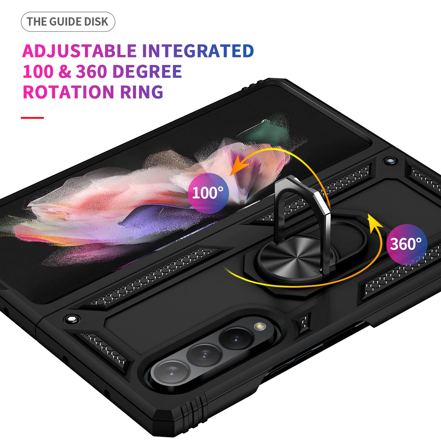 Shock Proof Stand Phone Case for Samsung Galaxy Z Fold 3 5G Fold 3 Cases