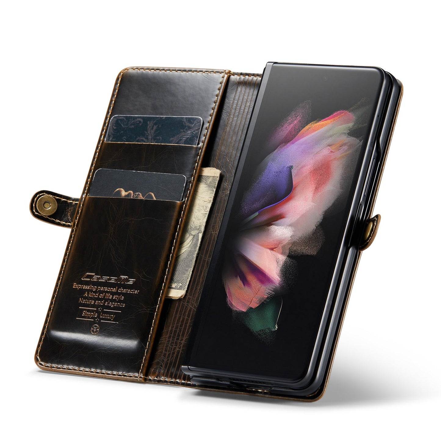 Business Leather Case for Samsung Galaxy Z Fold4 5G Card holder Cover