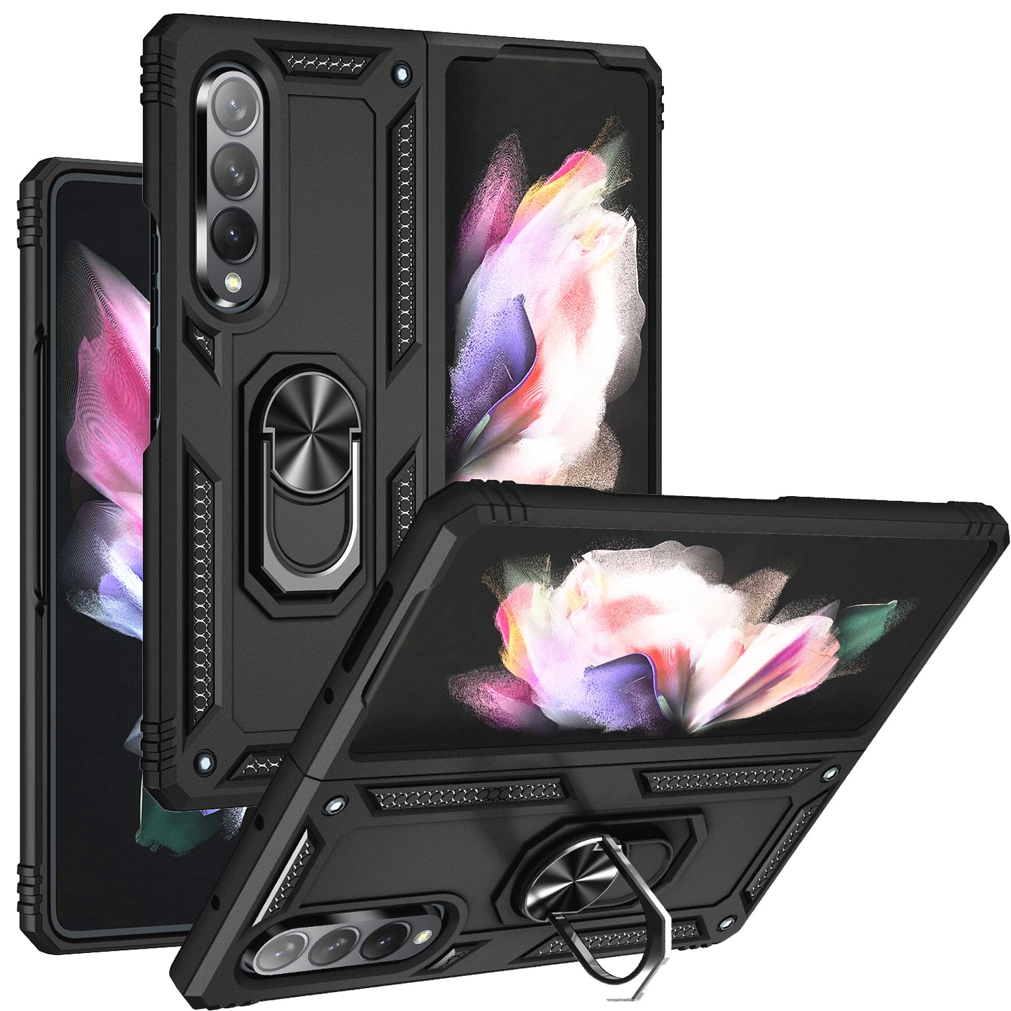 Shock Proof Stand Phone Case for Samsung Galaxy Z Fold 3 5G Fold 3 Cases