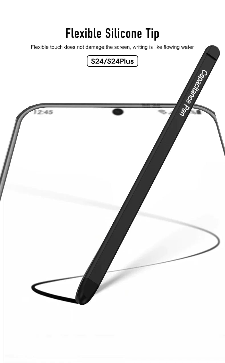 Transparent TPU Clear PC Shockproof Hard Cell Phone Case with Pen For Samsung S23 S24 Ultra S23 S24 Plus