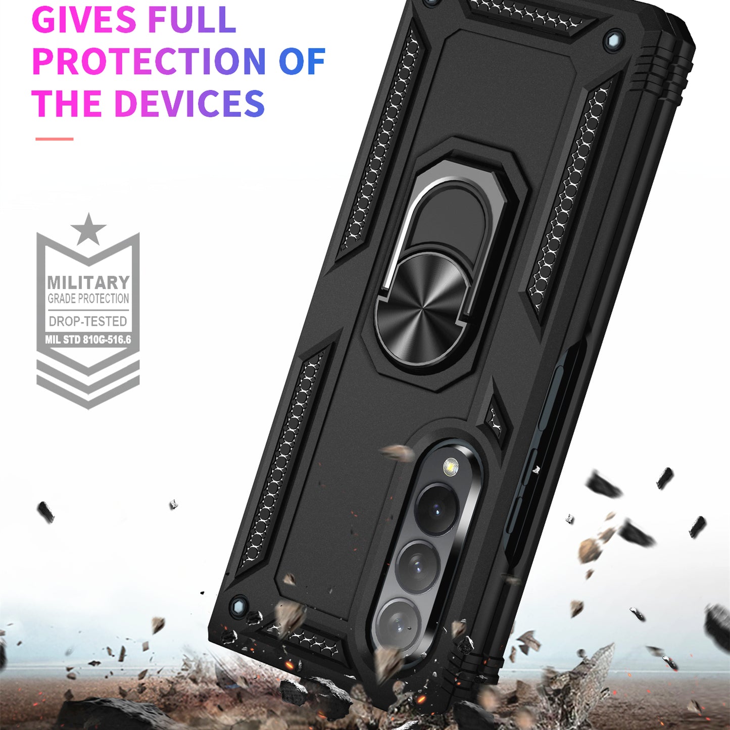 Shock Proof Stand Phone Case for Samsung Galaxy Z Fold 3 5G Fold 3 Cases
