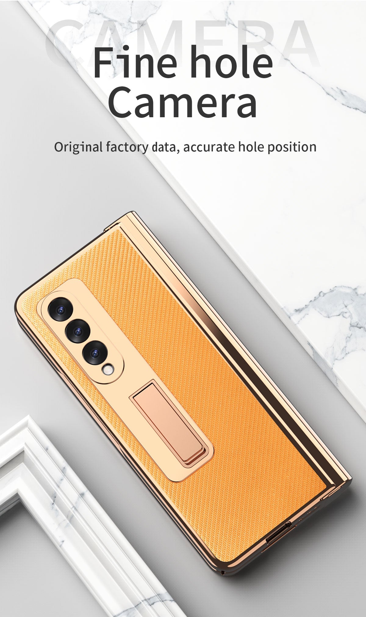 Samsung Galaxy Z Fold 4 3 2 5G Case With 2PCS Hinge Pen Slot and Capacitive Pen