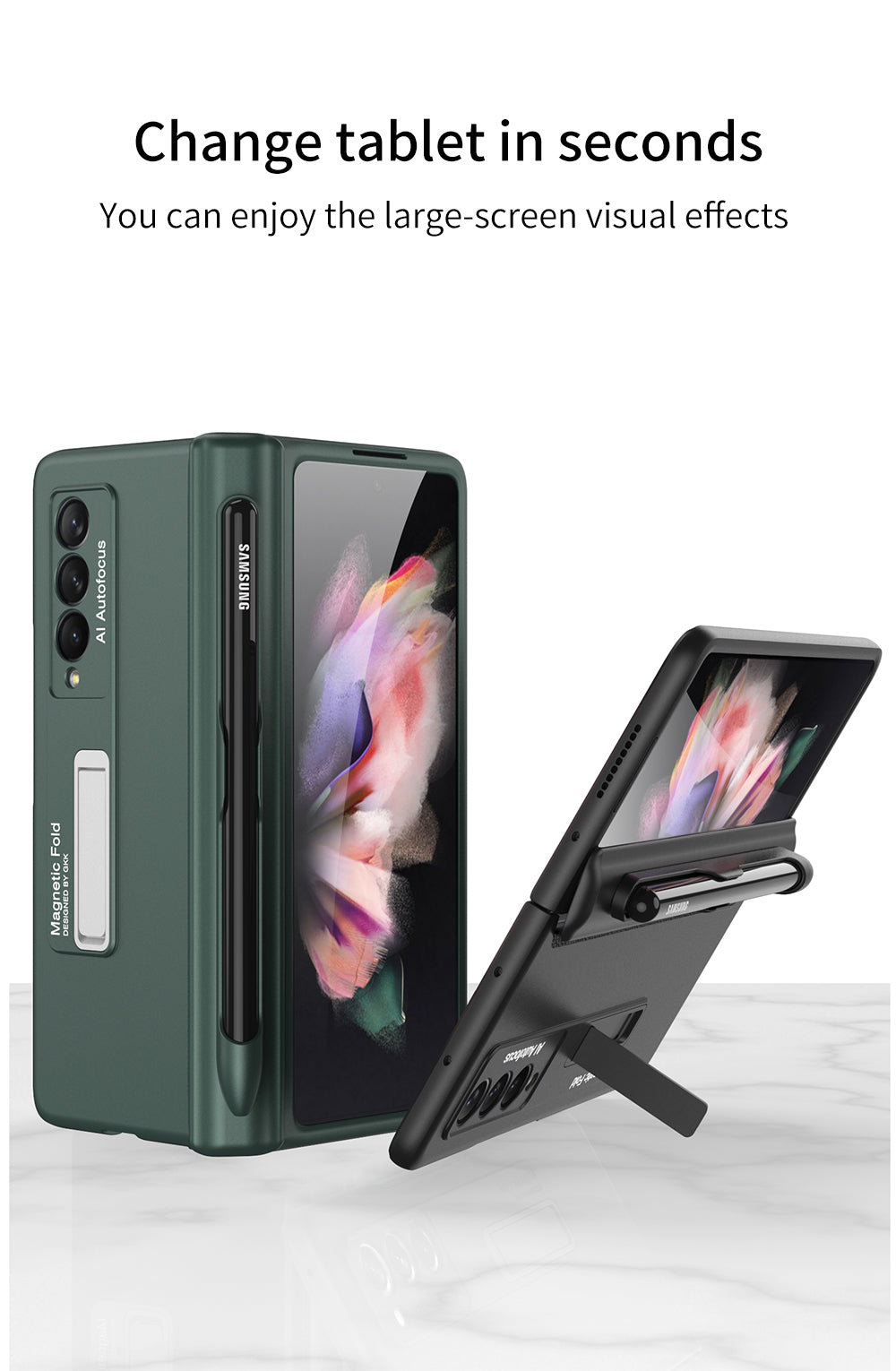 Magnetic All-inclusive Protection Case Cover For Samsung Galaxy Z Fold 3 5G