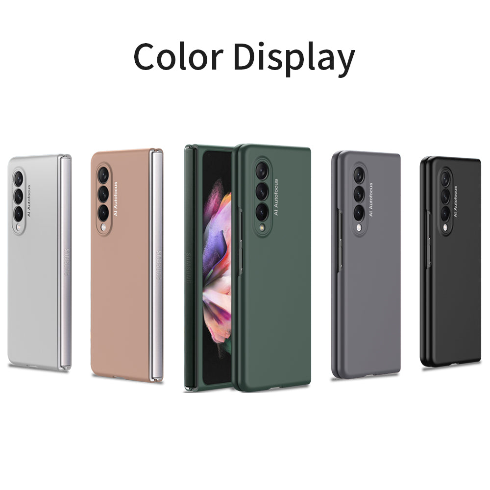 Ultra-thin Case Cover For Samsung Galaxy Z Fold 3 Anti-knock Protection Plastic Matte Hard Cover For Samsung Z Fold3 5G Case