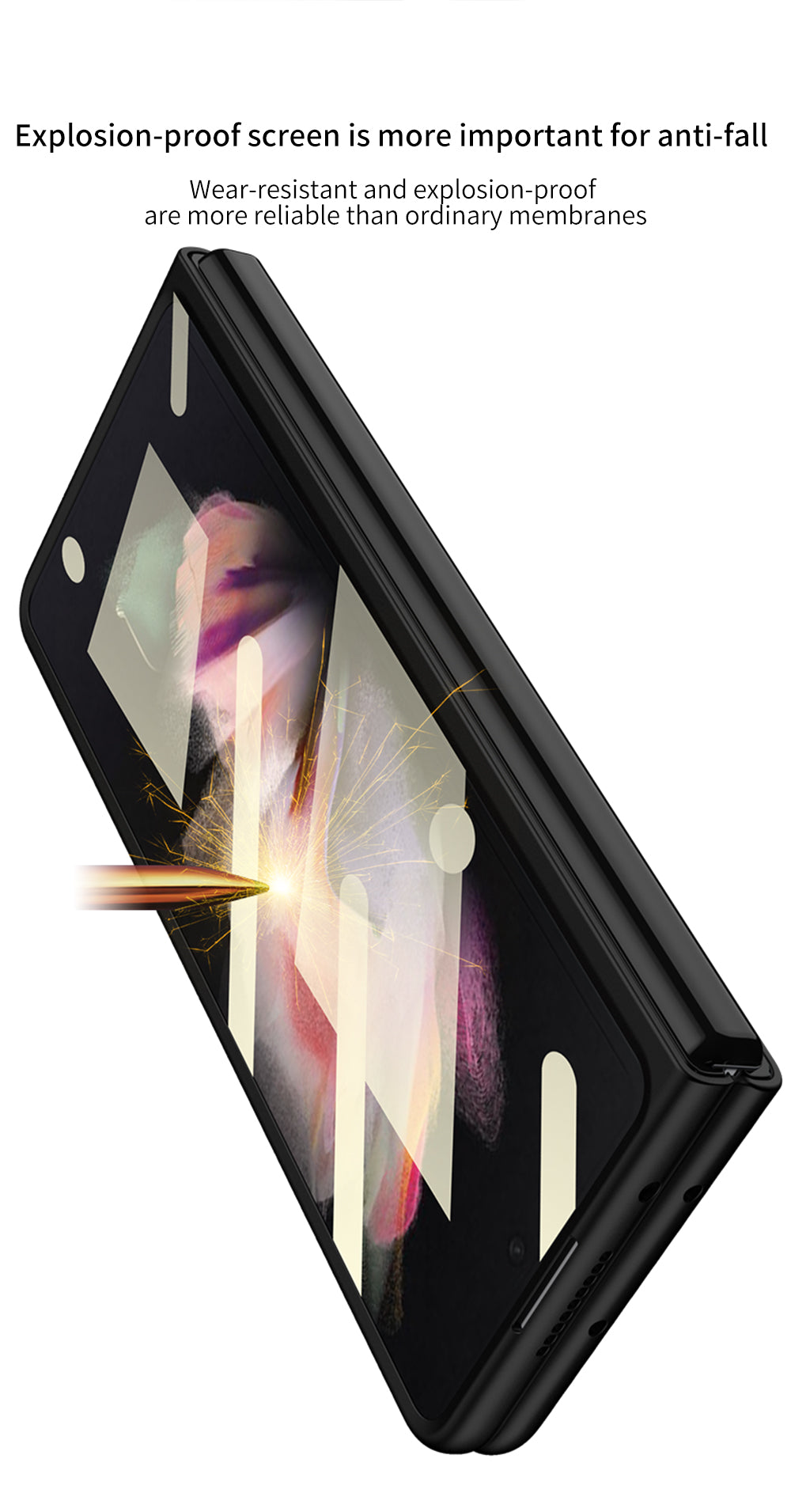 Outer Screen Glass Luggage Design Case For Samsung Galaxy Z Fold 3 5G Anti-knock Plastic Cover For Samsung Z Fold 3 5G Case