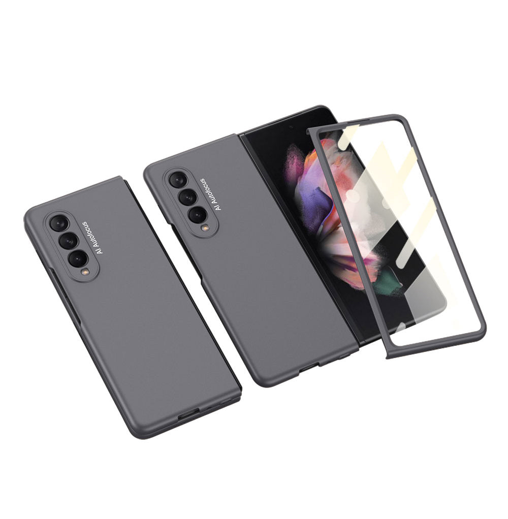 Samsung Galaxy Z Fold 3 5G Ultra-Thin Anti-knock Hard Matte Outer Screen Glass Case For Samsung Z Fold 3 5G Cover
