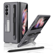 Carregar imagem no visualizador da galeria, Ultra-thin Stand Holder Case For Samsung Galaxy Z Fold 3 5G With Pen Slot Shockproof Hard Cover For Samsung Z Fold 3 Case
