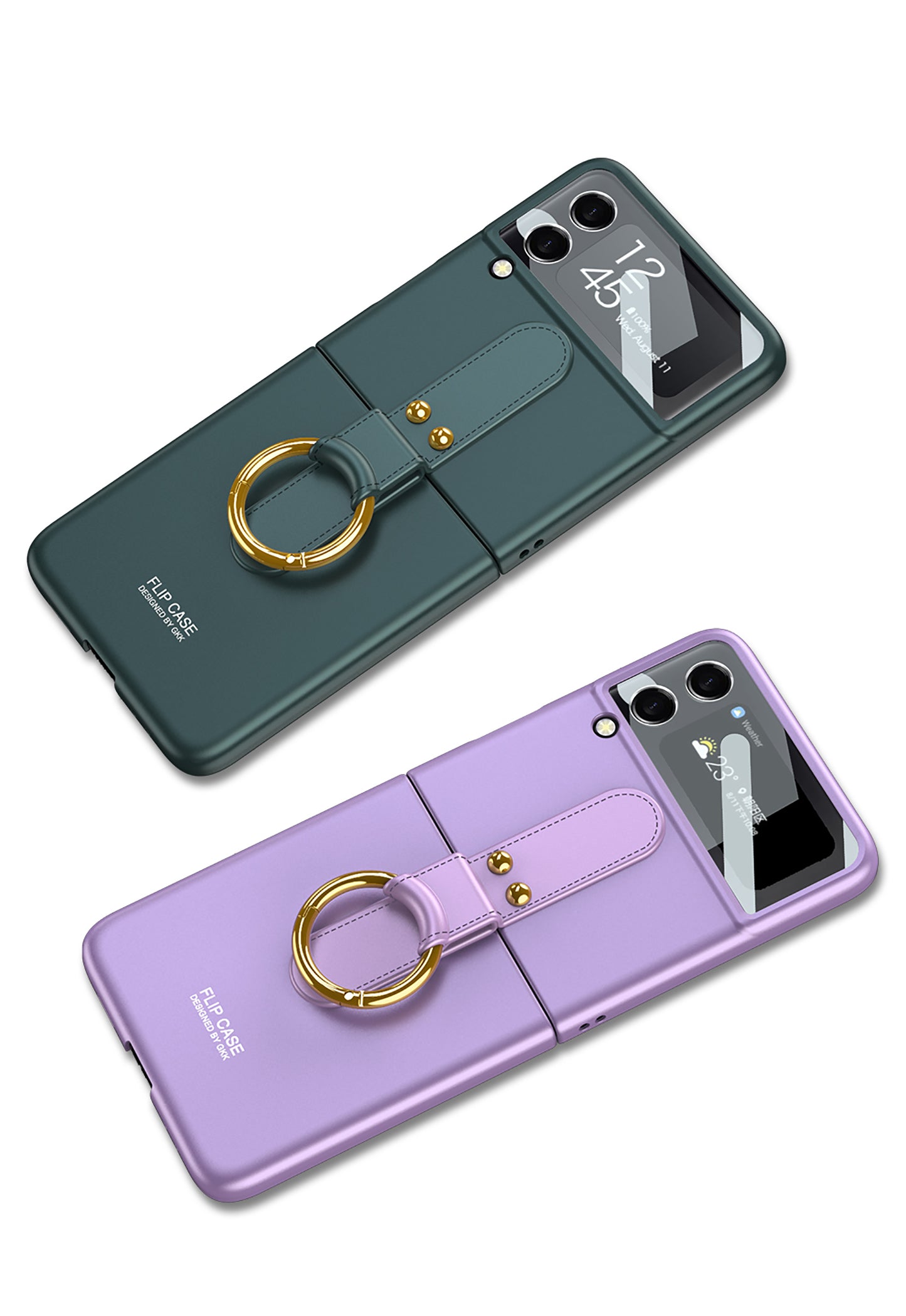 Case For Samsung Galaxy Z Flip 3 5G Ultra-thin With Back Screen Protector Hard Matte Plastic Cover For Samsung Z Flip3 5G