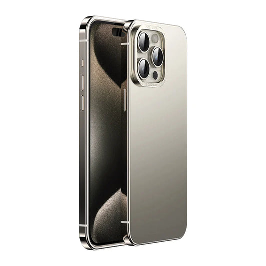 Stainless Steel  Ultra-thin Titanium Metal Phone Case For Iphone 15 14 Pro Max