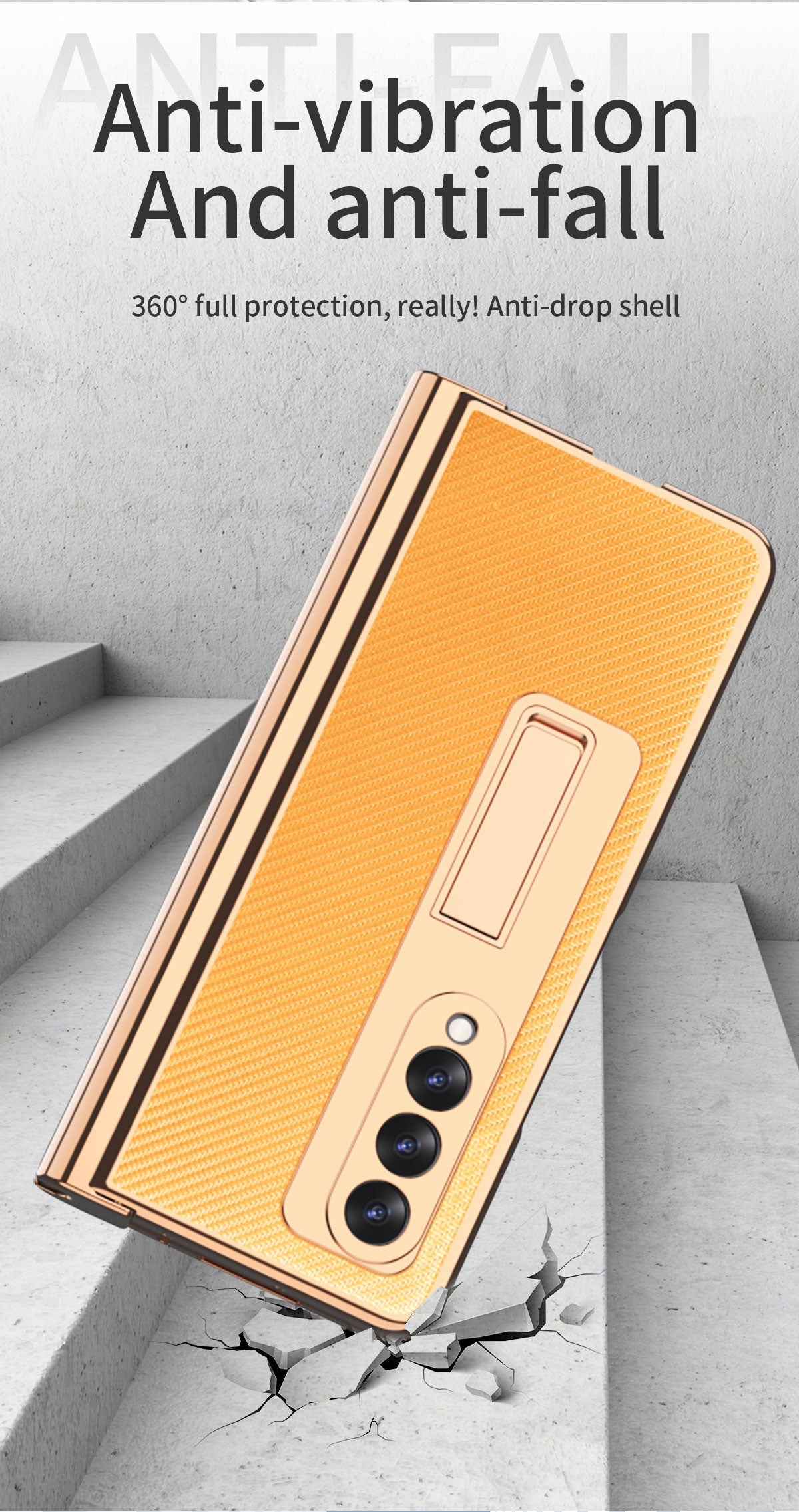 Samsung Galaxy Z Fold 4 3 2 5G Case With 2PCS Hinge Pen Slot and Capacitive Pen