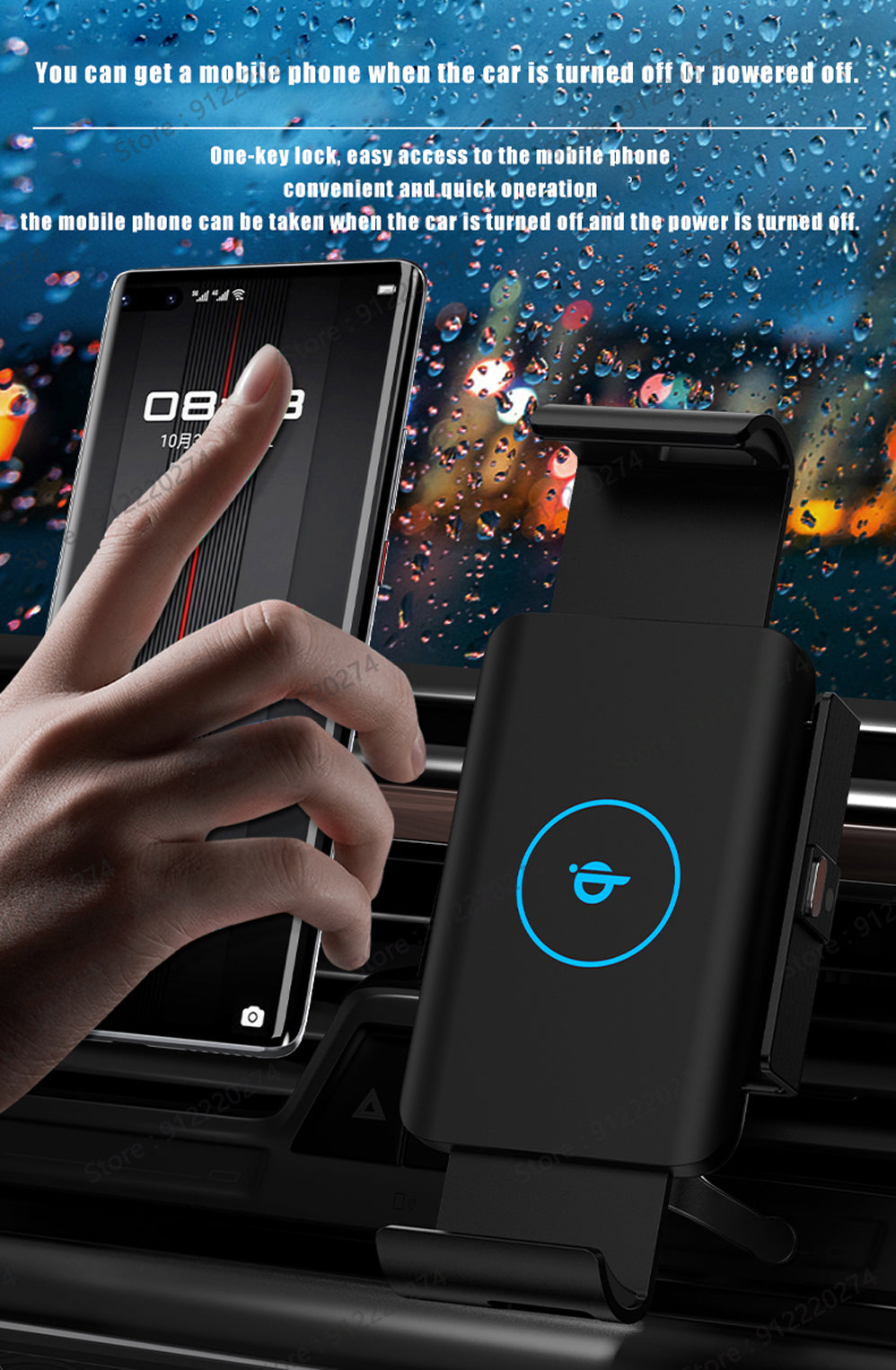 Samsung Galaxy Z Fold 2 3 Wireless Car Charger Stand Holder