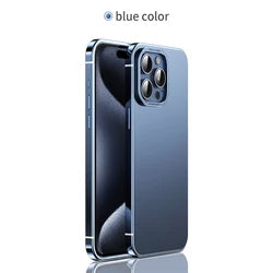 Stainless Steel  Ultra-thin Titanium Metal Phone Case For Iphone 15 14 Pro Max