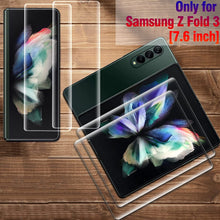 Load image into Gallery viewer, Samsung Galaxy Z Fold 3 5G Full Coverage Hydrogel Soft HD Screen Protector Outside Inside Protective Film on For Z Fold3
