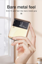 Load image into Gallery viewer, Luxury Electroplating Flip Case For Samsung Galaxy Z Flip 3 5G Transparent Plastic Hard Cover For Samsung Z Flip 3 5G Case
