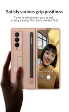 Cargar imagen en el visor de la galería, Ultra-thin Stand Holder Case For Samsung Galaxy Z Fold 3 5G With Pen Slot Shockproof Hard Cover For Samsung Z Fold 3 Case
