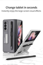 Carregar imagem no visualizador da galeria, Ultra-thin Stand Holder Case For Samsung Galaxy Z Fold 3 5G With Pen Slot Shockproof Hard Cover For Samsung Z Fold 3 Case
