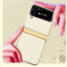 Cargar imagen en el visor de la galería, Hinge Case for Samsung Galaxy Z Flip 4 5G Case Full Protection Plating Transparent
