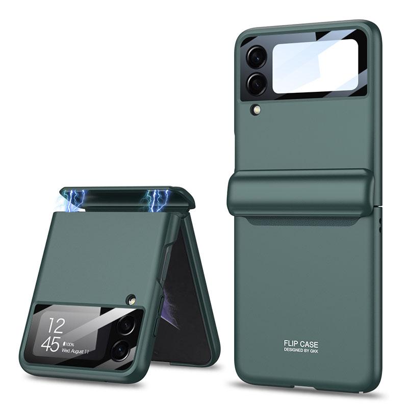 Magnetic Hinge Full Protection Galaxy Flip4 5G Case With Capacitive Pen