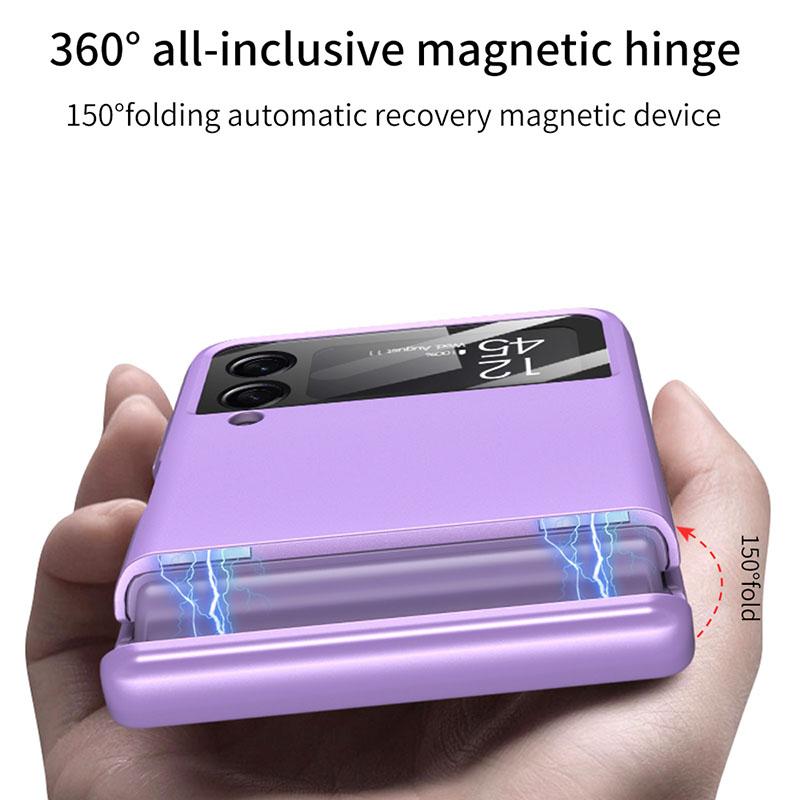 Magnetic Hinge Protection Galaxy Flip4 5G Case With Capacitive Pen