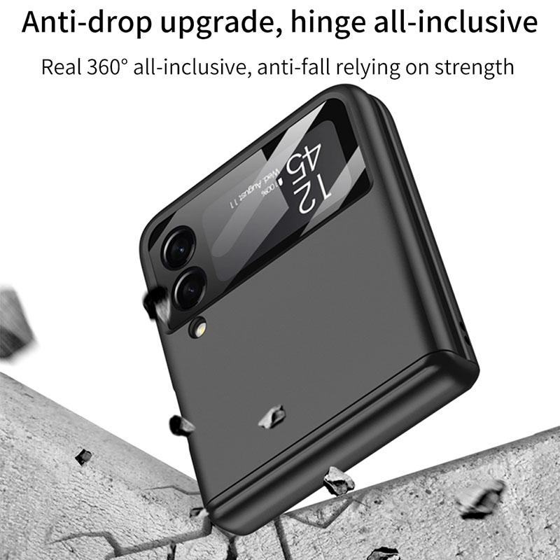 Magnetic Hinge Protection Galaxy Flip4 5G Case With Capacitive Pen
